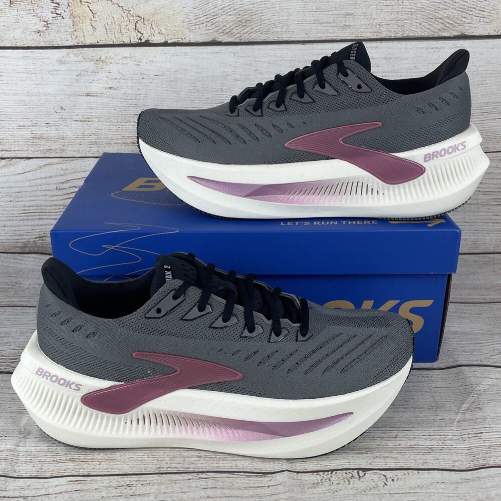 Brooks Gray and Pink Women's Sneakers